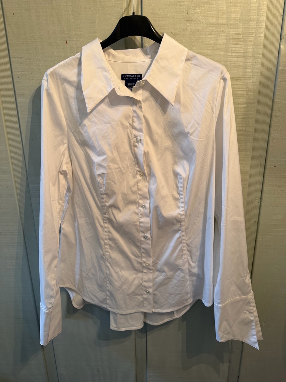 Doncaster White Button-Front Shirt